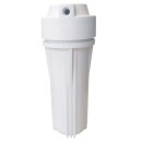 Osmoseanlage Wasserfilter Filtersystem Filtergehäuse 10 Zoll 1/4 IG Filterglocke weiß von Aquintos