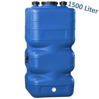 PE-Lagerbehälter 1500 Liter 240mm für die Lagerung von Trinkwasser und Betriebswasser