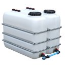 PE-Lagerbehälter 2000 Liter - Für frische und gebrauchte Öle, Kühlmittel und Betonzusatzmittel