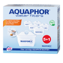 AQUAPHOR MAXPHOR+ Wasserfilter-Kartusche Filterkartusche 5+1 Pack für AQUAPHOR Time, Armethyst, Jasper, Onyx, Compact