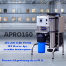 OsmoControl APRO150 Umkehrosmoseanlage Entsalzungsanlage für 150 Liter die Stunde mit Grundfos Dosiersystem und 560 Liter RO-Wasserversorgung