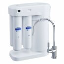 AQUAPHOR RO-101S-IL Umkehrosmoseanlage mit 1 Wege Wasserhahn Trinkwasserfilter Reverse Osmosis System 50GPD Membran für 190 Liter am Tag