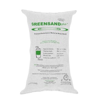 Greensand Plus Filtermaterial 14,1Liter zur Entfernung von Eisen und Mangan des Brunnenwassers