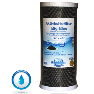 BIG Blue Aktivkohlefilter Trinkwasserfilter GAC Granulat-Aktivkohle 10 x 4,5 Zoll